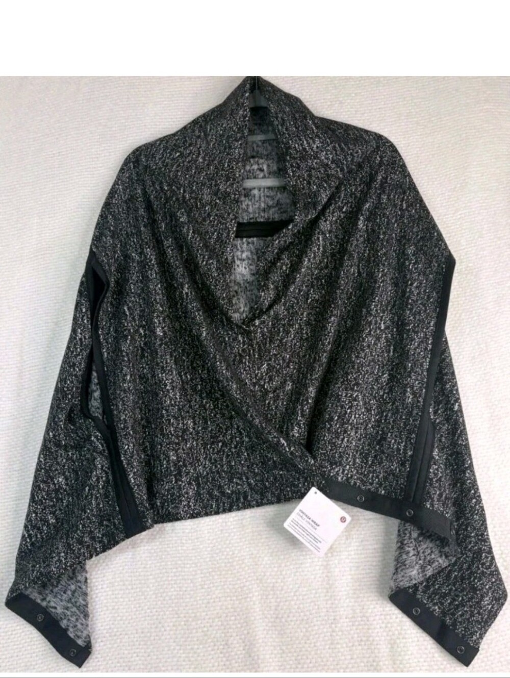 Lululemon Womens Vinyasa Wrap Scarf One Size Heather Gray Multi Function